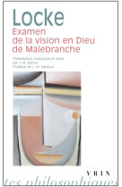 Examen de la vision en dieu de malebranche