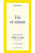 Foi et raison - fides et ratio