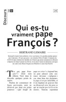 Discours n°0 - qui es-tu vraiment pape françois ?