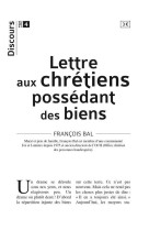 Discours n°4 - lettre aux chrétiens possédant des biens