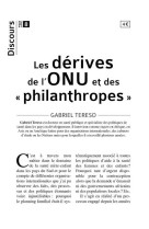 Discours n°8 - les dérives de l'onu et des philanthropes