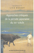 Approches critiques de la pensee japonaise au xxe siecle