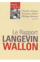 Pour l'ecole le rapport langevin wallon