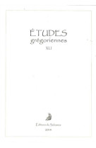 études grégoriennes xli - 2014