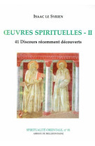 Oeuvres spirituelles 2 41 discours recemment decouverts