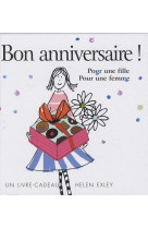 Bon anniversaire - pour une fille pour une femme