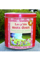 Les p'tits mots doux - cd chansons + mini-livre dans boîte métal ovale