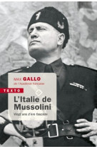 L'italie de mussolini