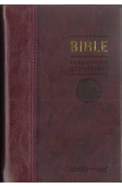 La bible tob	 traduction  cuménique, couverture similicuir bordeaux