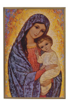 Vierge de la lumière - icône classique 14,6x10,6 cm -  742.72