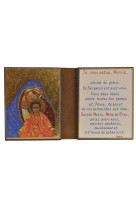 La vierge au manteau - diptyque 8x15 cm -  186.f3