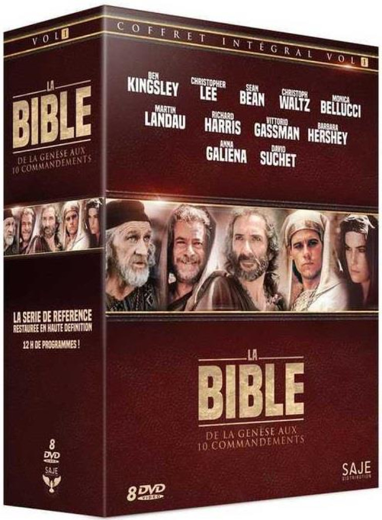 COFFRET INTEGRAL VOLUME 1 LA BIBLE : DES PREMIERS ROIS AUX DERNIERS PROPHETES  (COFFRET 5 DVD) - COLLECTIF - NC