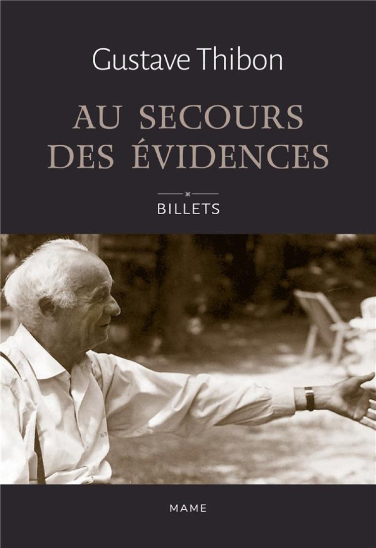 AU SECOURS DES EVIDENCES BILLETS - THIBON G - MAME