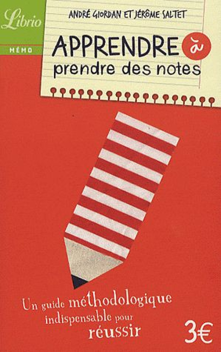 APPRENDRE A PRENDRE DES NOTES - SALTET/GIORDAN JEROM - J'AI LU