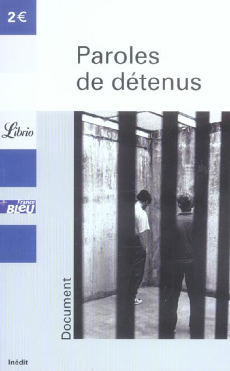 PAROLES DE DETENUS - COLLECTIF - J'AI LU