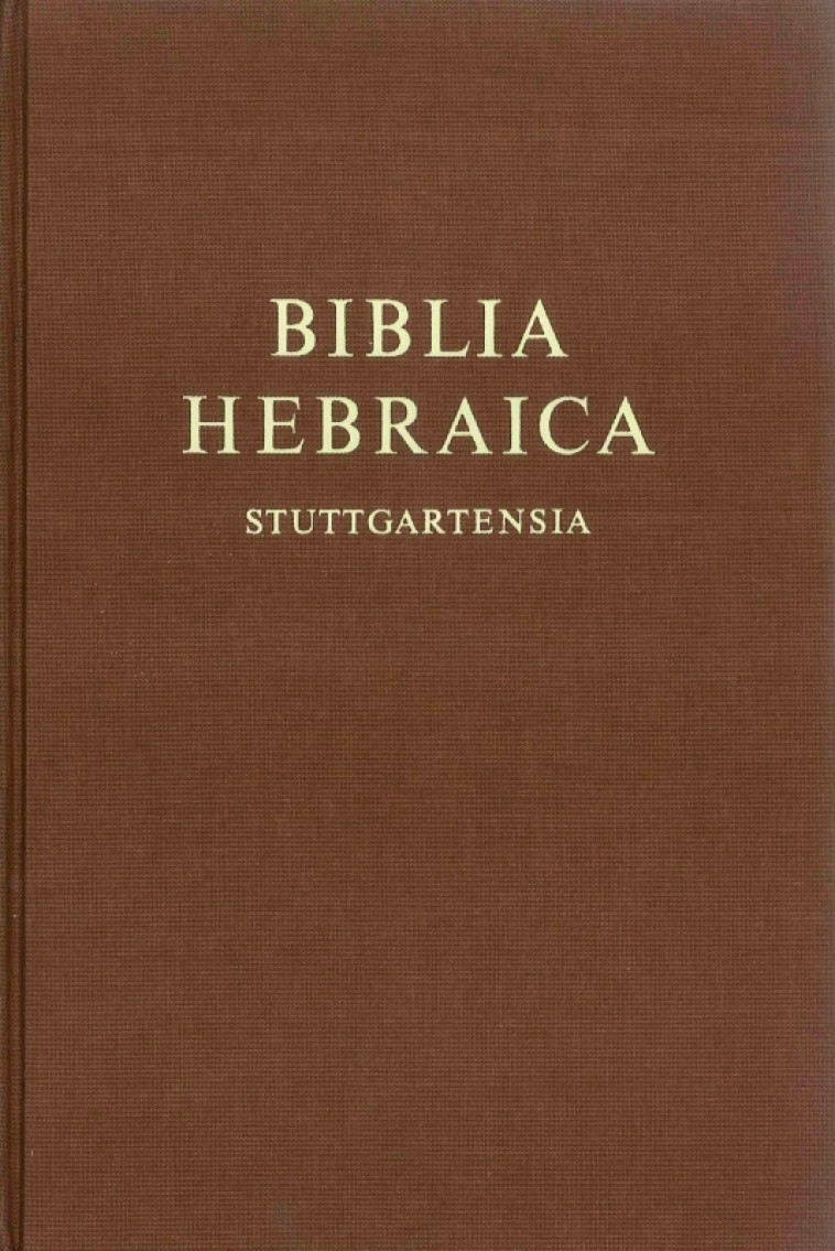 BIBLIA HEBRAICA STUTTGARTENSIA - XXX - BIBLI O