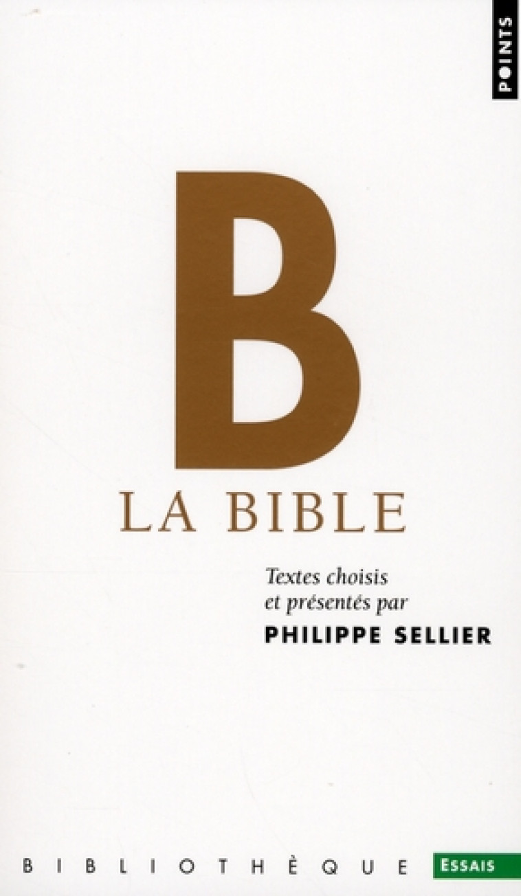 LA BIBLE - SELLIER PHILIPPE - POINTS