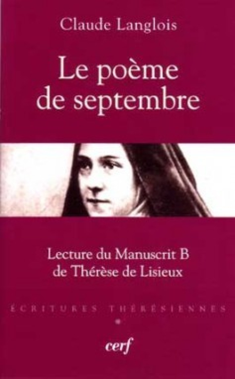 LE POÈME DE SEPTEMBRE - Langlois Claude, Langlois claude  - CERF