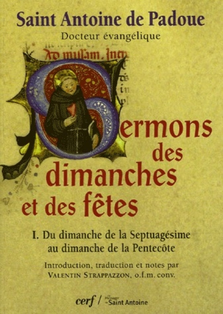 SERMONS DES DIMANCHES ET DES FETES, 1 - ANTOINE DE PADOUE - CERF