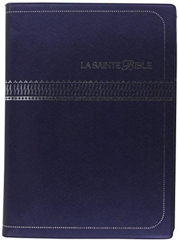 LA SAINTE BIBLE - GRAND FORMAT, BLEU MARINE - COLLECTIF - NC