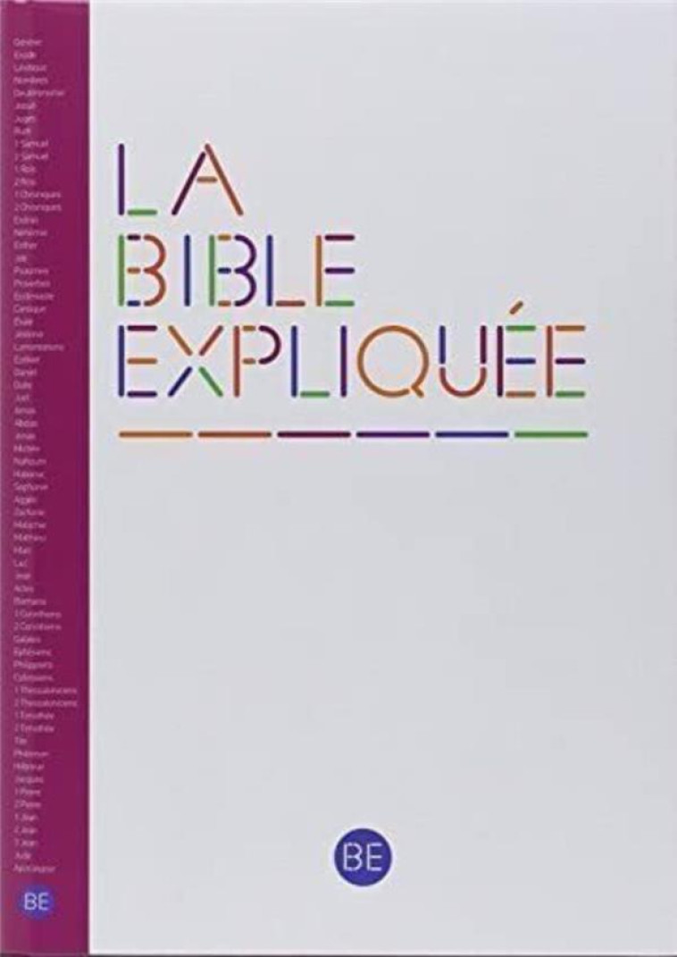 LA BIBLE EXPLIQUEE - COLLECTIF - CERF