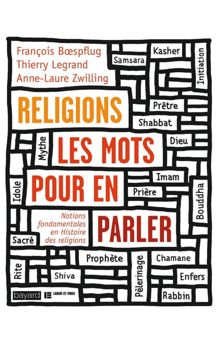 RELIGIONS, LES MOTS POUR EN PARLER - NOTIONS FONDAMENTALES EN HISTOIRE DES RELIGIONS - BOESPFLUG/LEGRAND - Bayard