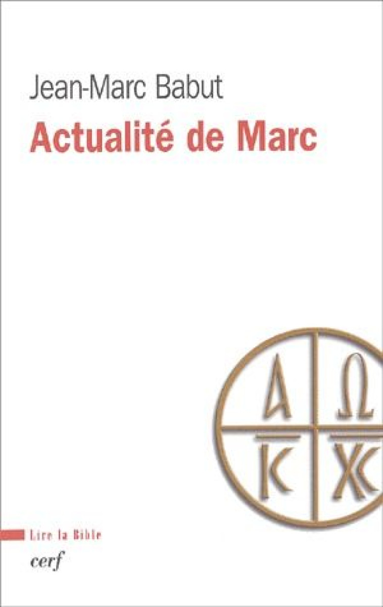 ACTUALITE DE MARC - BABUT JEAN-MARC - CERF