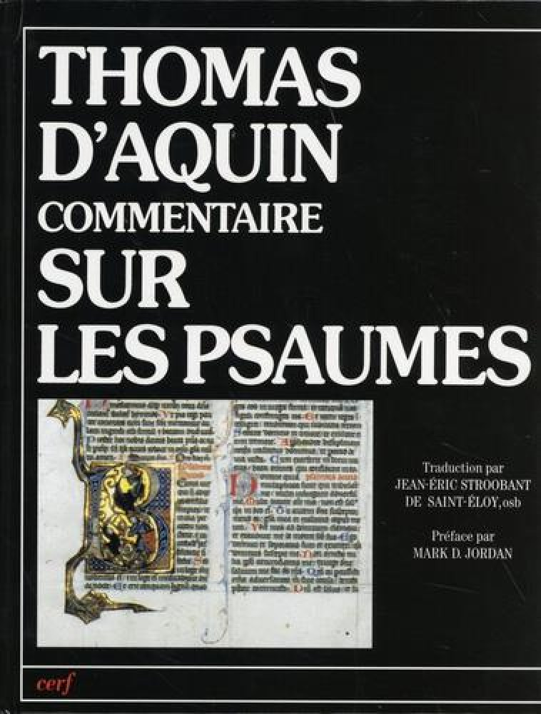 COMMENTAIRE SUR LES PSAUMES - THOMAS D-AQUIN - CERF