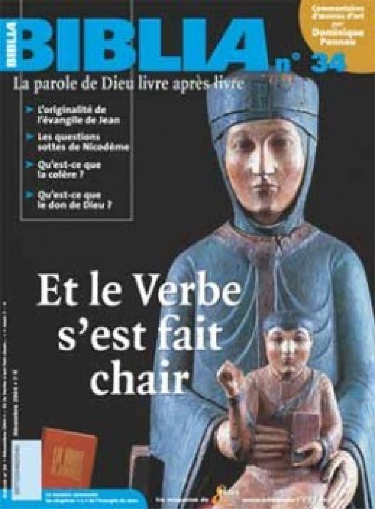 BIBLIA NUMERO 34 ET LE VERBE S'EST FAIT CHAIR - Collectif Biblia Collectif Biblia, Collectif biblia  - CERF