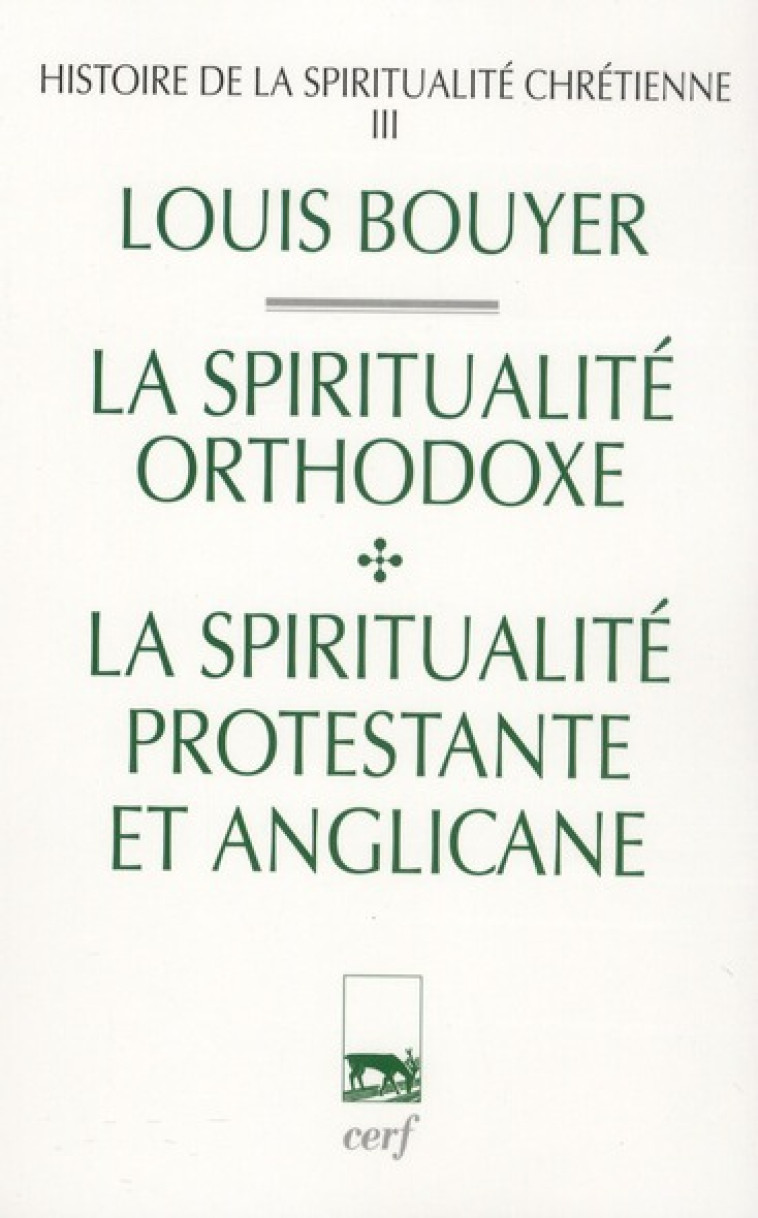 HISTOIRE DE LA SPIRITUALITE CHRETIENNE - TOME 3 - BOUYER LOUIS - CERF