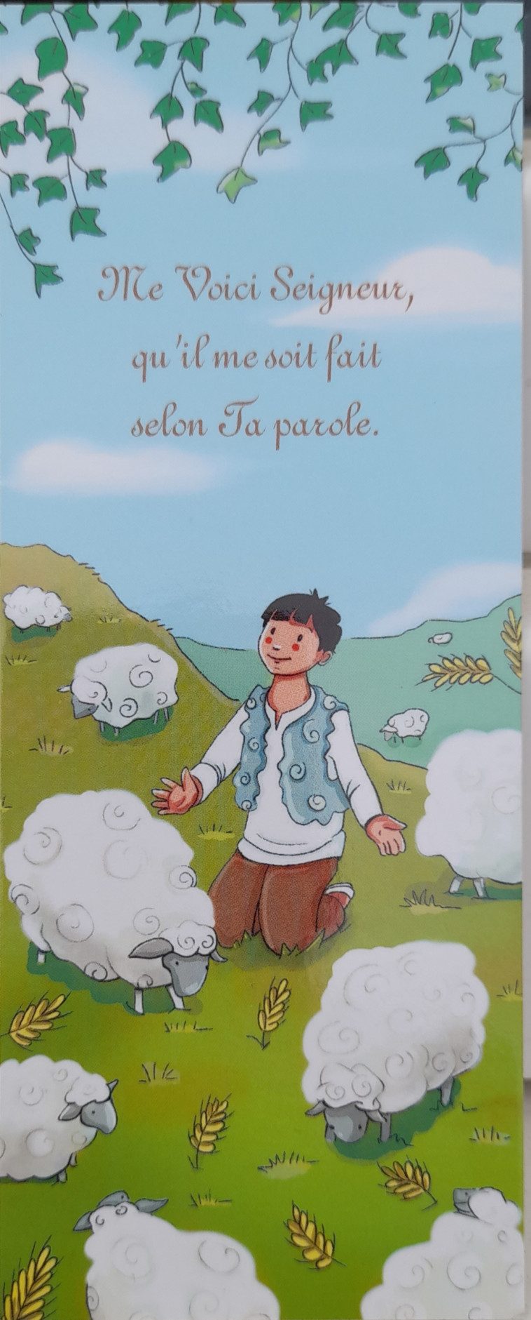 LOT DE 25 SIGNETS - ME VOICI SEIGNEUR, QU'IL ME SOIT FAIT SELON TA PAROLE. - Gabrielle WIEHE - IMAGES CHRETI