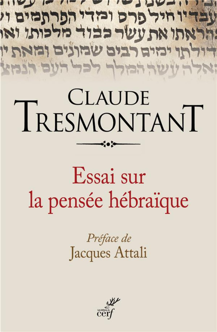 ESSAI SUR LA PENSEE HEBRAIQUE (NED) - TRESMONTANT CLAUDE - Cerf