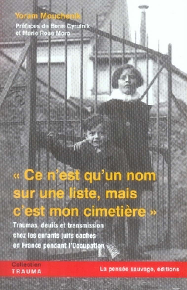 CE N'EST QU'UN NOM SUR UNE LISTE, MAIS C'EST MON CIMETIERE. TRAUMAS, DEUILS ET T - YORAM MOUCHENK - GALLIMARD