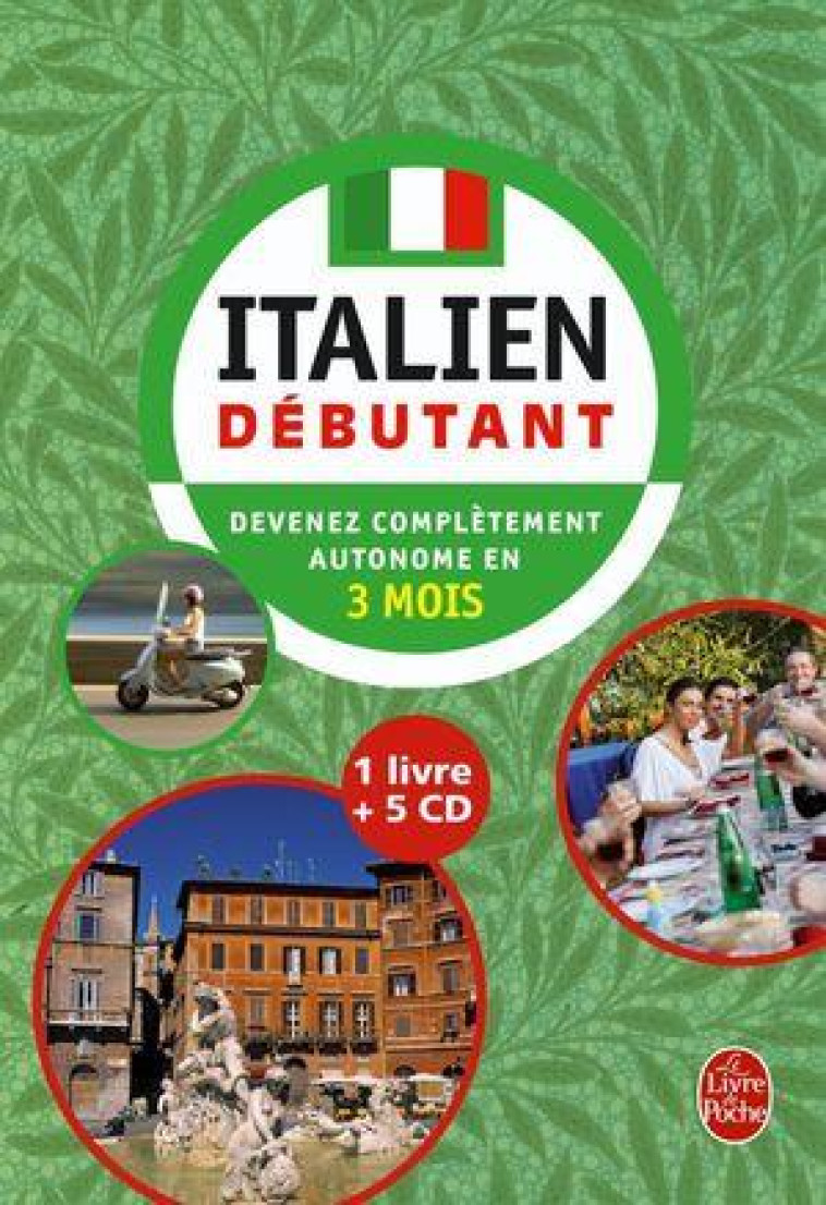 COFFRET ITALIEN DEBUTANT LIVRE + 5 CD - POLARD/FIOCCA - LGF/Livre de Poche