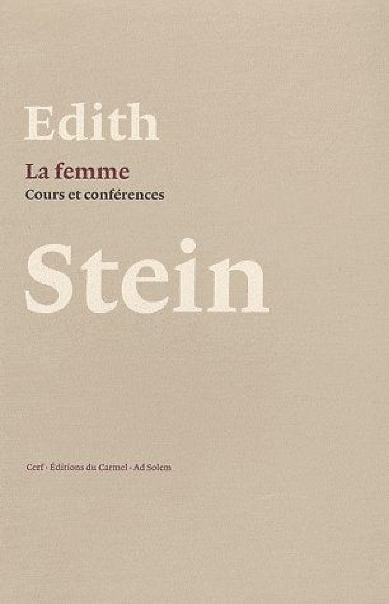 LA FEMME - STEIN EDITH - CERF