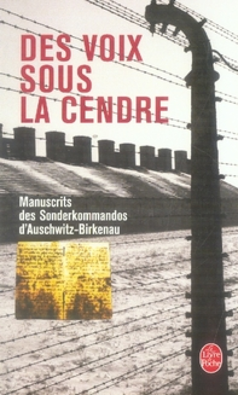 DES VOIX SOUS LA CENDRE - COLLECTIF - LGF/Livre de Poche