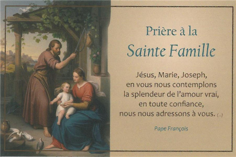 CARTES SAINTE FAMILLE PAR LOT DE 20 - NC. - NC