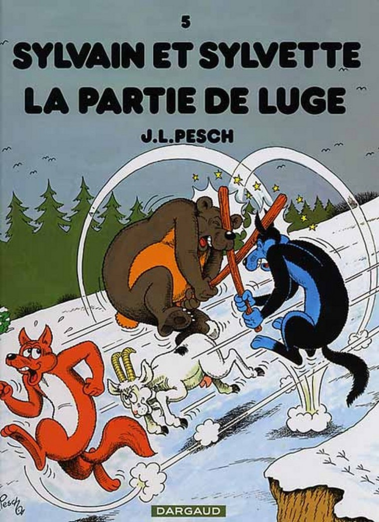 SYLVAIN ET SYLVETTE - TOME 5 - LA PARTIE DE LUGE -  Pesch Jean-Louis - DARGAUD