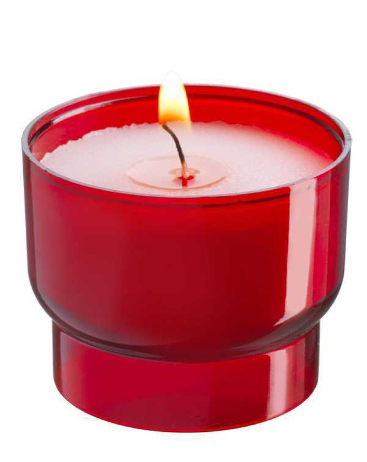 Veilleuse votive 47 mm diamètres  rouge - H40 mm  - XXX - CIERGE SUD EST