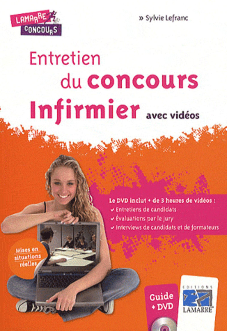 ENTRETIEN DU CONCOURS INFIRMIER AVEC VIDEOS - LEFRANC  - LAMARRE EDITION