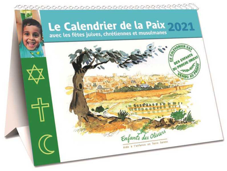 Calendrier de la Paix 2021 - Enfants des Oliviers  - AQUARAILES