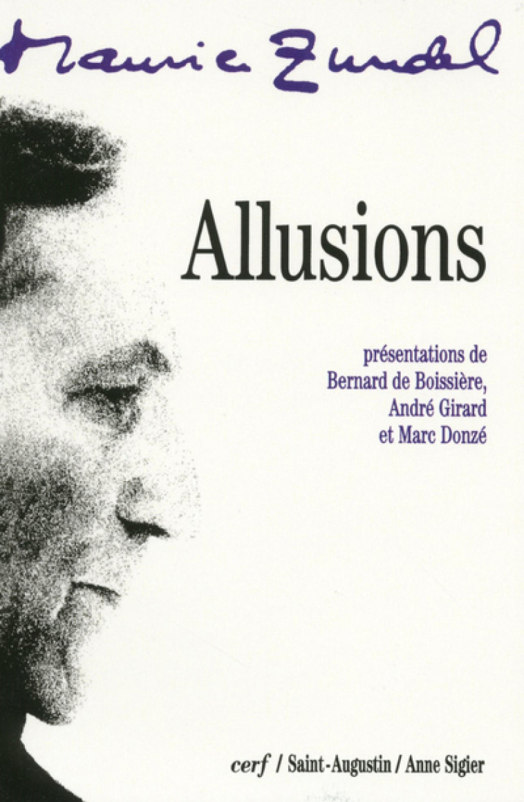 ALLUSIONS - Zundel Maurice, ZUNDEL MAURICE  - CERF