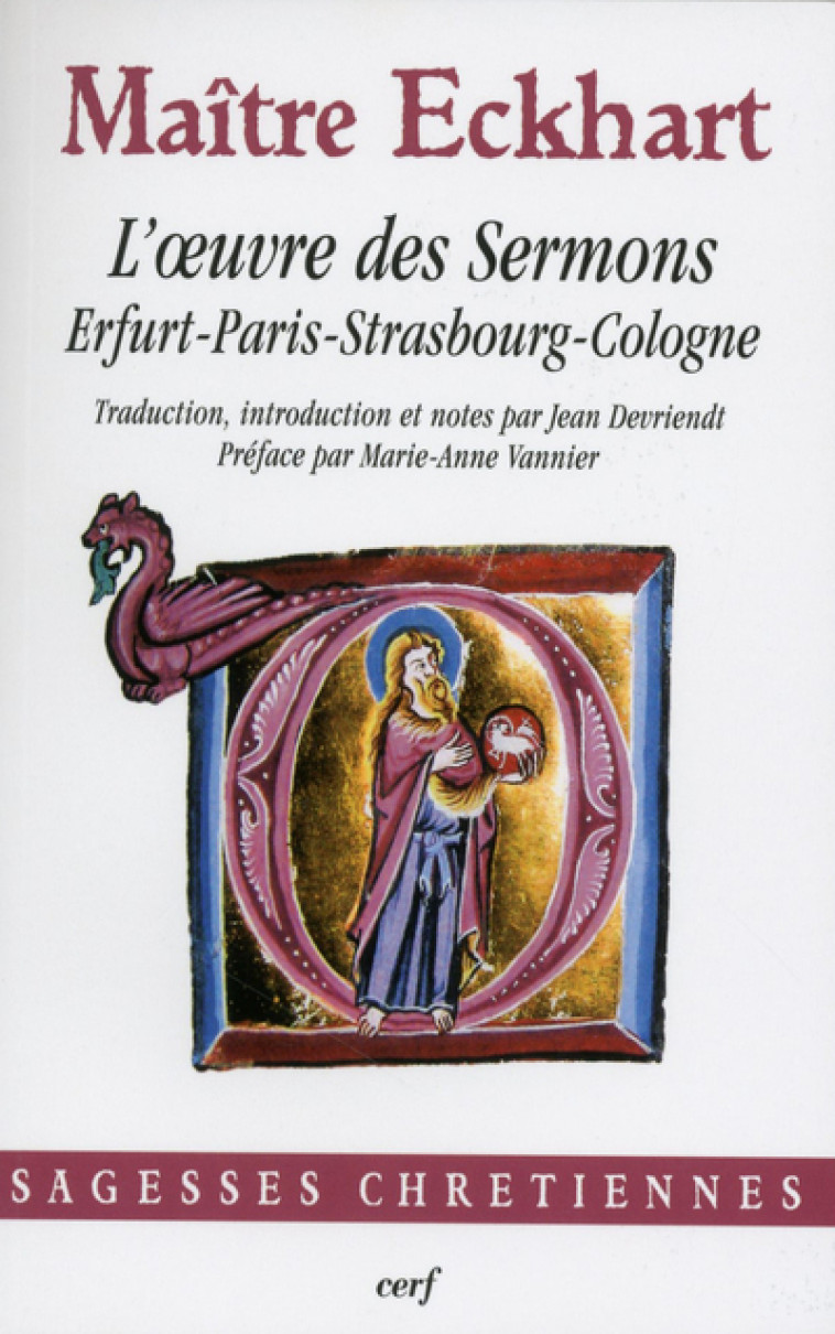 L'UVRE DES SERMONS - Maître Eckhart, Maitre eckhart  - CERF