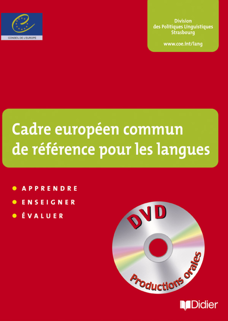 Cadre européen commun de référence - Livre + DVD -   - DIDIER