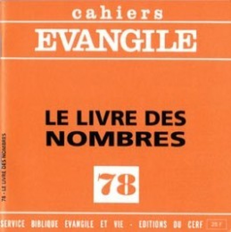 CE-78. LE LIVRE DES NOMBRES - Buis Pierre, BUIS PIERRE  - CERF