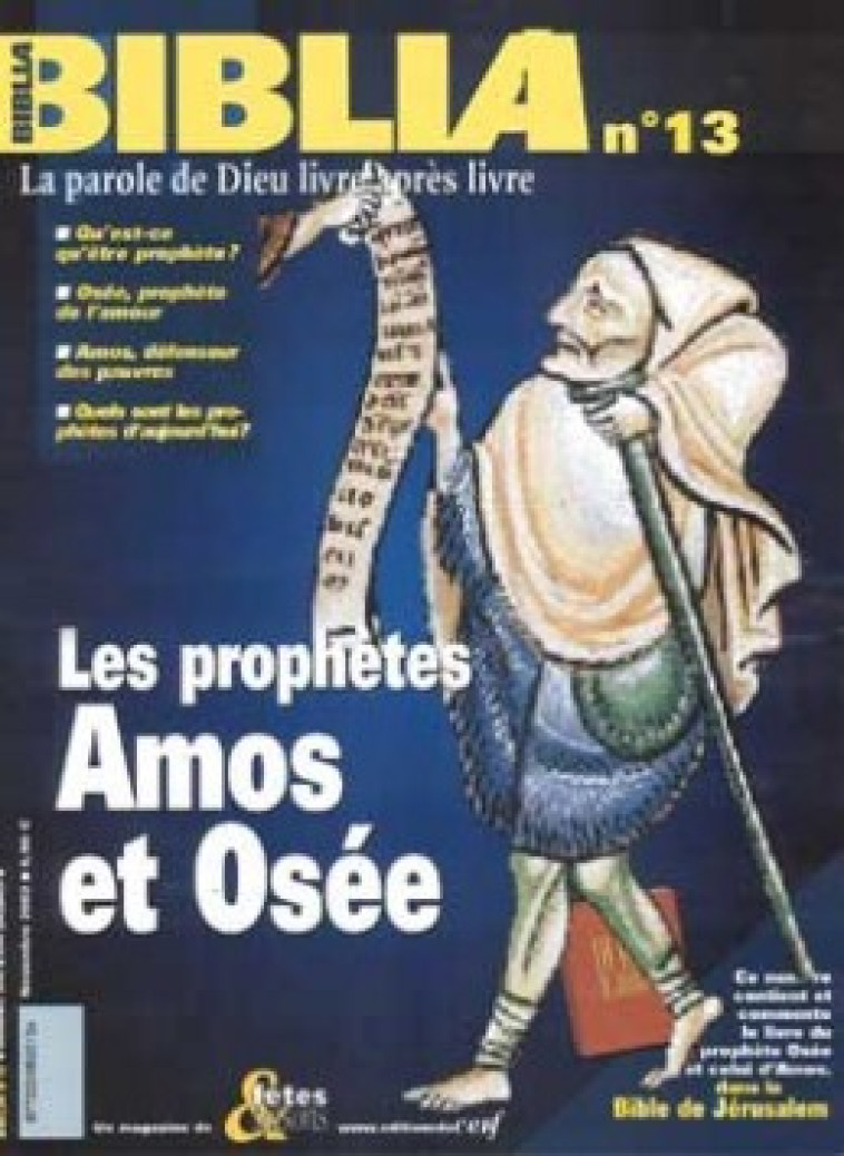 BIBLIA 13 - LES PROPHETES AMOS ET OSEE - Varro Roger, VARRO ROGER  - CERF