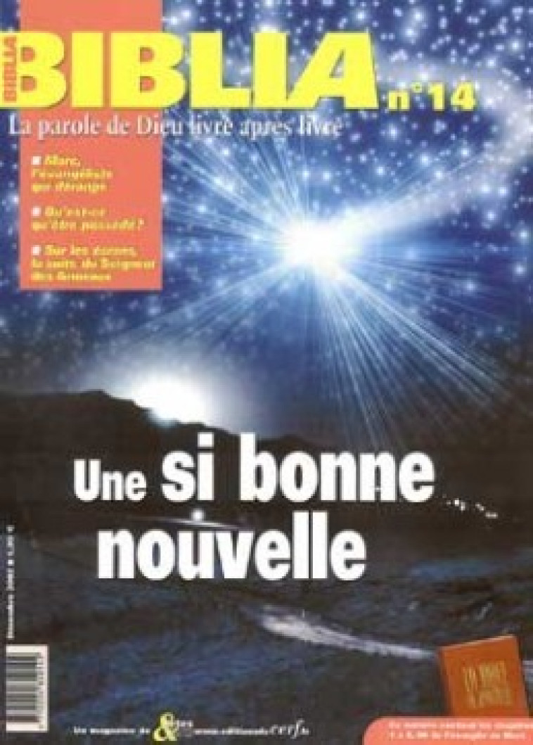 BIBLIA 14 - UNE SI BONNE NOUVELLE - Focant Camille, Focant camille  - CERF