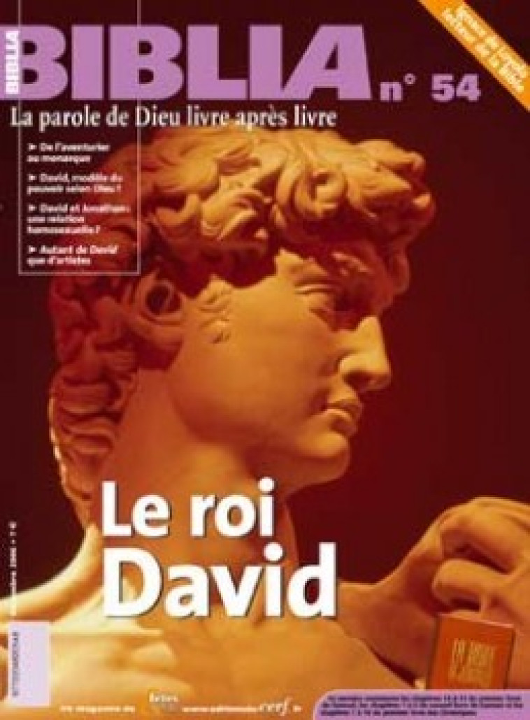 LE BIBLIA 54 - ROI DAVID - Collectif Biblia Collectif Biblia, Collectif biblia  - CERF