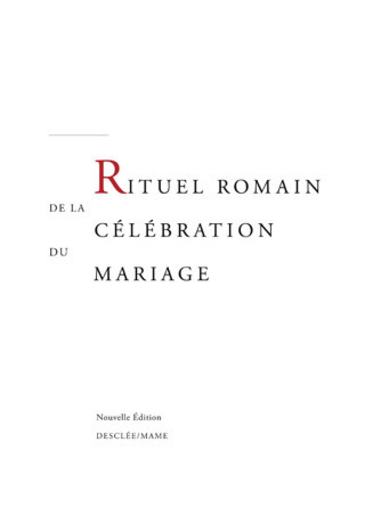 Rituel du mariage - ouvrage du travail - A.E.L.F. A.E.L.F. - MAME DESCLEE