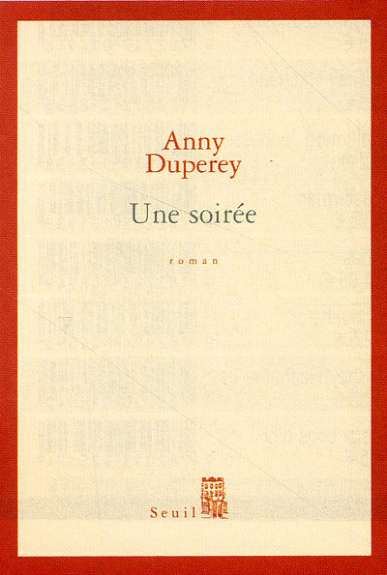 UNE SOIREE - DUPEREY ANNY - SEUIL